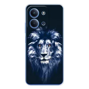 Чехол со Львом для Xiaomi Redmi 15C (VPrint) (Синий Лев)