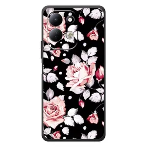 Чохли з квітами для Xiaomi Redmi 17 (VPrint) (Квіти на чорному)