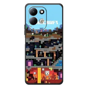 Чехол Майнкрафт на Xiaomi Redmi 17 (AlphaPrint) Minecraft (фон Minecraft)