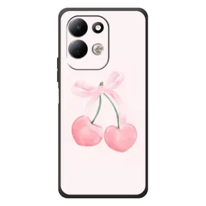 Чехол с розовым рисунком для Xiaomi Redmi 17 (Розовые вишни)