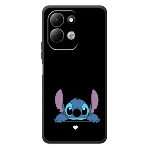 Чохол з принтом Стіч на Xiaomi Redmi 17 (Стіч на чорному)
