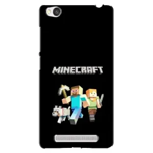 Чохол Майнкрафт на Xiaomi Redmi 4A (AlphaPrint) Minecraft (герої Minecraft)