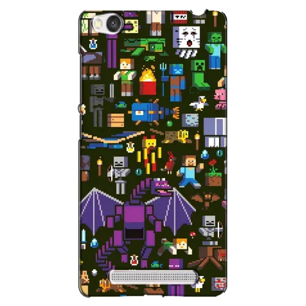 Чехол с принтом «Коллаж Майнкрафт» для Xiaomi Redmi 4A Чехол с принтом «Коллаж Майнкрафт» для Xiaomi Redmi 4A