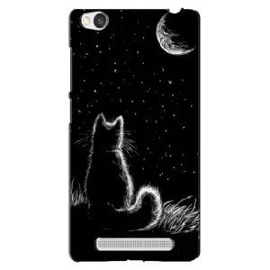 Чохол з принтом для Xiaomi Redmi 4A (AlphaPrint) Модні коти (Котик і місяць)