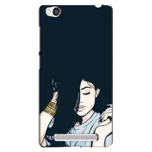 Чехол с печатью для Xiaomi Redmi 4A - (Мода) (AlphaPrint) (Красивая девочка)