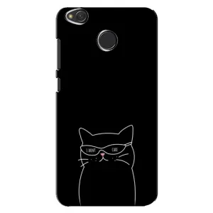 Чехол с рисунком кот на Xiaomi Redmi 4X (Равнодушный кот)