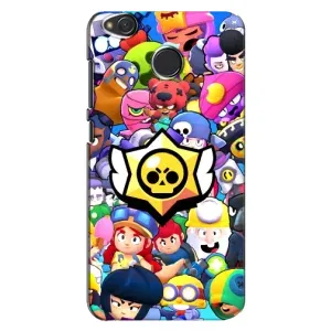 Чехол для Xiaomi Redmi 4X Бравл Старс (VPrint) (Лого Brawl Stars)
