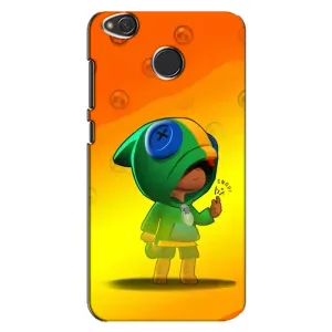 Чехол для Xiaomi Redmi 4X Бравл Старс (VPrint) (Мальчик Леон)