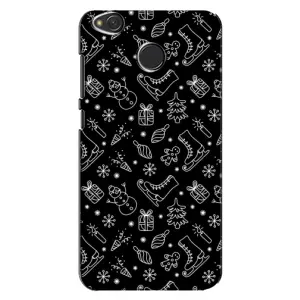 Новогодние, Праздничные Чехлы для Xiaomi Redmi 4X - 2024 год (Новогодний фон)