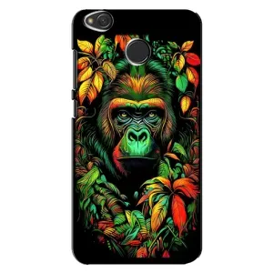Чехол с Обезьянами Xiaomi Redmi 4X - (AlphaPrint) (Обезьяна в тропиках)