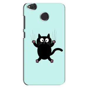 Чехол с принтом для Xiaomi Redmi 4X (AlphaPrint) Модные коты (Падающий кот)