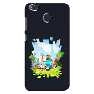 Чехол Майнкрафт на Xiaomi Redmi 4X (AlphaPrint) Minecraft (персонажи Minecraft)