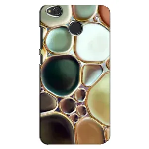 Мраморный чехол на Xiaomi Redmi 4X (VPrint) (Радужный Мрамор)