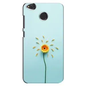 Чохли з квітами для Xiaomi Redmi 4X (VPrint) (Жовта квітка)