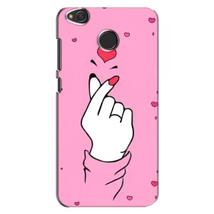 Чехол с принтом для Xiaomi Redmi 4X (AlphaPrint - Знак сердечка)