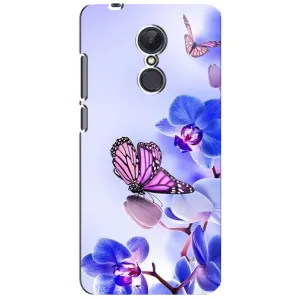 Чохли з квітами для Xiaomi Redmi 5 Plus (VPrint) (Метелик на квітах)