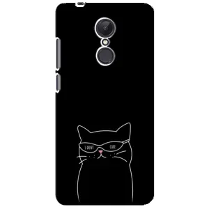 Чехол с рисунком кот на Xiaomi Redmi 5 Plus (Равнодушный кот)