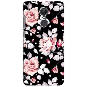 Чохли з квітами для Xiaomi Redmi 5 Plus (VPrint) (Квіти на чорному)