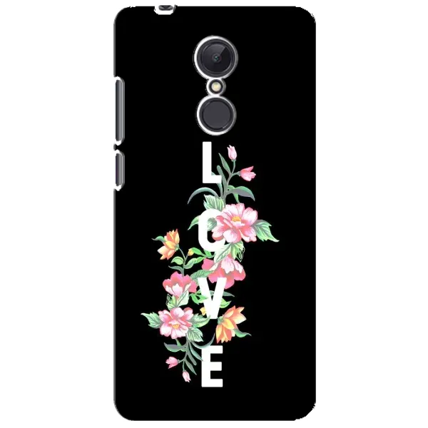 Чехол с принтом «Цветы LOVE» для Xiaomi Redmi 5 Plus