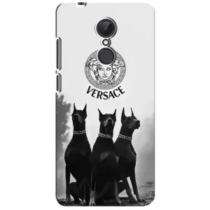 Чехлы VERSACE для Редми 5 Плюс (PREMIUMPrint) (Доберман Версаче)