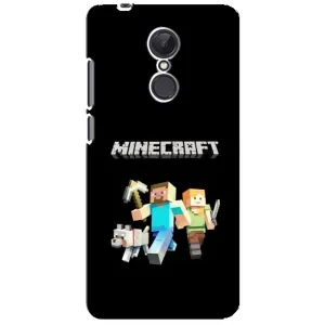 Чехол Майнкрафт на Xiaomi Redmi 5 Plus (AlphaPrint) Minecraft (герои Minecraft)