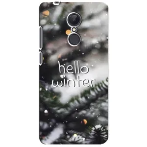 Новогодние, Праздничные Чехлы для Xiaomi Redmi 5 Plus - 2024 год (Hello winter)