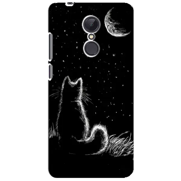 Чехол с принтом «Котик и луна» для Xiaomi Redmi 5 Plus Чехол с принтом «Котик и луна» для Xiaomi Redmi 5 Plus