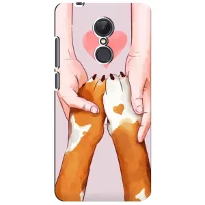 Чехлы с собаками для Xiaomi Redmi 5 Plus (VPrint) (Любовь к собакам)