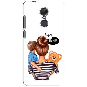 Чохол з друком для Xiaomi Redmi 5 Plus - (Мама з дитинкою) (AlphaPrint) (Мама з синочком)