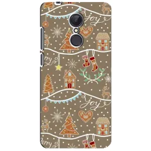 Новогодние, Праздничные Чехлы для Xiaomi Redmi 5 Plus - 2024 год (Новогодние пряники)