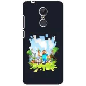 Чехол Майнкрафт на Xiaomi Redmi 5 Plus (AlphaPrint) Minecraft (персонажи Minecraft)
