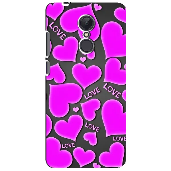 Чехол с принтом «Pink hearts» для Xiaomi Redmi 5 Plus