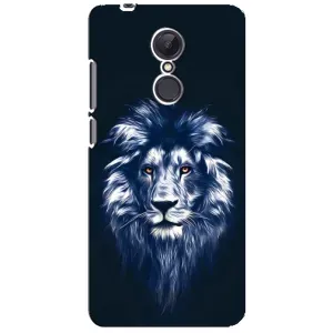 Чехол со Львом для Xiaomi Redmi 5 Plus (VPrint) (Синий Лев)