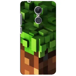 Чехол Майнкрафт на Xiaomi Redmi 5 Plus (AlphaPrint) Minecraft (текстура Майнкрафт)