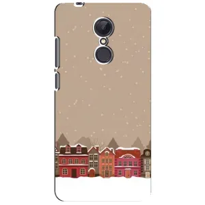 Новогодние, Праздничные Чехлы для Xiaomi Redmi 5 Plus - 2024 год (Зимний город)