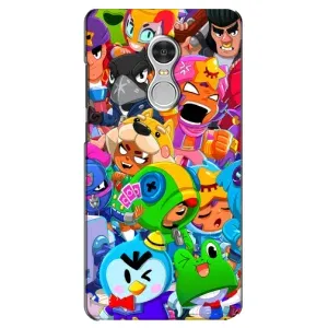 Чехол для Xiaomi Redmi 5 Бравл Старс (VPrint) (герои Бравл Старс)