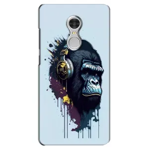 Чохол з Мавпами Xiaomi Redmi 5 - (AlphaPrint) (Горила в навушниках)