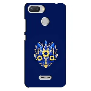 Чохли для Xiaomi Redmi 6 Укр. Символіка (AlphaPrint) (Квітковий Герб)