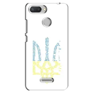 Чохли для Xiaomi Redmi 6 Укр. Символіка (AlphaPrint) (Герб з букв)
