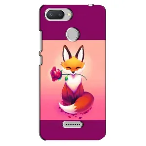 Чохли з картинкою Лисичка для Xiaomi Redmi 6 (VPrint) (Лиса з трояндою)