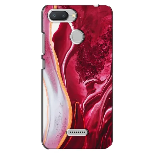 Чехол с принтом «Мрамор красный» для Xiaomi Redmi 6 Чехол с принтом «Мрамор красный» для Xiaomi Redmi 6