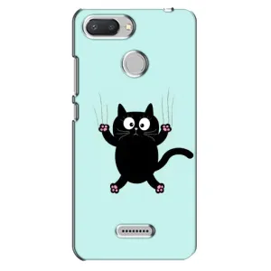 Чохол з принтом для Xiaomi Redmi 6 (AlphaPrint) Модні коти (Падаючий кіт)