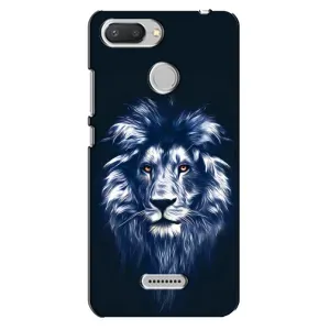 Чохол з картинкою ЛЕВ для Xiaomi Redmi 6 (VPrint) (Синій Лев)