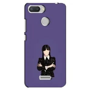 Чохли Венсдей на Xiaomi Redmi 6 Уенсдей (AlphaPrint) (Венздей у чорному)