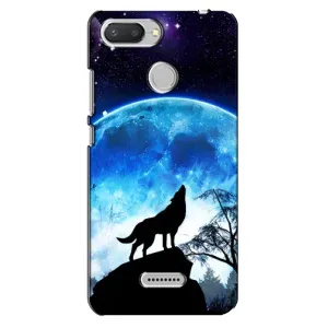Захисні чохли для Сяомі Редмі 6 (AlphaPrint) (ХІТ продаж) ВОВК (Вовк на місяць)