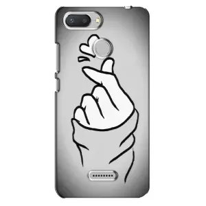 Чохол з принтом для Xiaomi Redmi 6 (AlphaPrint - Знак сердечка) (Значок Love)