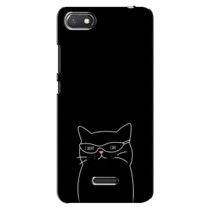 Чехол с рисунком кот на Xiaomi Redmi 6A (Равнодушный кот)