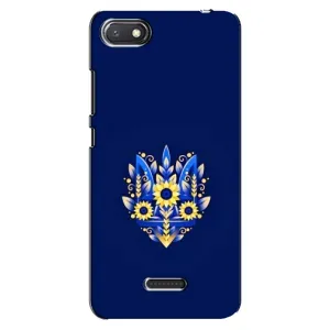 Чохли для Xiaomi Redmi 6A Укр. Символіка (AlphaPrint) (Квітковий Герб)