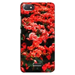 Чохли з квітами для Xiaomi Redmi 6A (VPrint) (Квіти червоні)