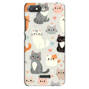 Чехол с рисунком кот на Xiaomi Redmi 6A (Коллаж котов)